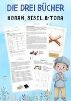Vorschau - Arbeitsblätter - INTERRELIGIÖS: Die drei Schriften: Koran, Bibel, Thora - Deckblatt