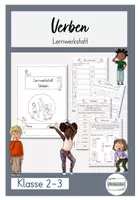 Vorschau - Stundenentwürfe - Lernwerkstatt Verben Klasse 2-3 - Deckblatt