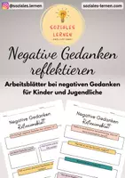 Vorschau - Arbeitsblätter - Materialpaket Negative Gedanken herausfordern - Arbeitsblätter, Situationskarten + Strategiekarten - Seite 2