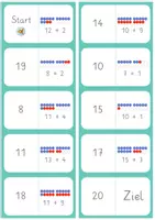Vorschau - Stationenlernen - Domino - Addition am Zwanzigerfeld - Seite 1