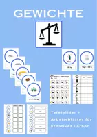 Vorschau - Arbeitsblätter - Gewichte - Deckblatt