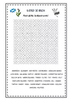 Vorschau - Arbeitsblätter - word search Scotland: Kl. 7-8 - Deckblatt
