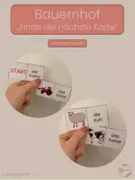 Vorschau - Spiele - Bauernhof - Finde die nächste Karte_Schrift - Deckblatt