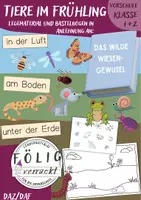Vorschau - Mal- und Bastelvorlagen - Tiere im Frühling Legematerial und Bastelbogen - Deckblatt