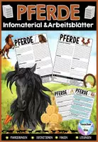 Vorschau - Mal- und Bastelvorlagen - Pferde Lernwerkstatt Materialpaket - Haustier bzw. Säugetier Projekte - Seite 1