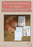 Vorschau - Arbeitsblätter - Rechenspaziergang Herbst Zahlenfolge/ Vorgänger und Nachfolger ZR10 - Deckblatt