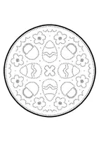Vorschau - Mal- und Bastelvorlagen - Oster Mandalas zum Ausmalen & Prickeln - Kunst für Ostern - Seite 1