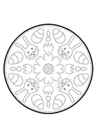 Vorschau - Mal- und Bastelvorlagen - Oster Mandalas zum Ausmalen & Prickeln - Kunst für Ostern - Seite 3