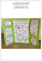 Vorschau - Arbeitsblätter - Lapbook - Ostern - Karwoche - Religion - Bastelvorlage - Seite 1