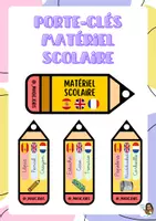 Aperçu - Inclusion - Porte-clés matériel scolaire (Espagnol,Anglais et Français) - Page de couverture