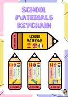 Vorschau - Fördermaterial/Inklusion - School Materials KEYCHAIN (spanish, english and french) - Deckblatt