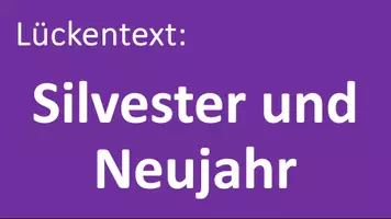 Vorschau - Arbeitsblätter - Silvester und Neujahr in Deutschland - Deckblatt