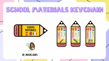 Vorschau - Fördermaterial/Inklusion - School Materials KEYCHAIN (spanish, english and french) - Seite 1