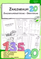 Vorschau - Arbeitsblätter - Zahlenraum 20 – Zahlenraumerweiterung & Orientierung | Mathematik 1. Klasse - Deckblatt