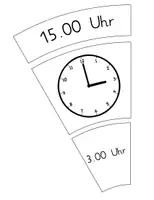 Vorschau - Stationenlernen - Legekreis: Uhrzeiten: ganze Stunden - Seite 3
