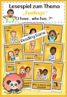 Vorschau - Spiele - Englisch - FEELINGS - Lesespiel - "I have... who has... ?" - Deckblatt