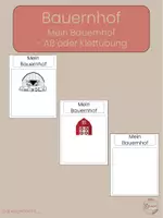 Vorschau - Arbeitsblätter - Bauernhof Mein Bauernhof AB-Klettübung - Deckblatt