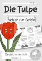 Vorschau - Arbeitsblätter - "Die Tulpe" - Büchlein zum Gedicht von Josef Guggenmos - Deckblatt