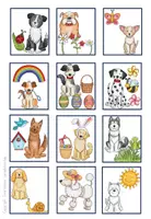 Vorschau - Spiele - Hunde Leseschlösser Frühling Deutsch Klasse 1 und 2 - Seite 1