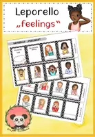 Vorschau - Merkblätter - Englisch - FEELINGS - Leporello - Deckblatt