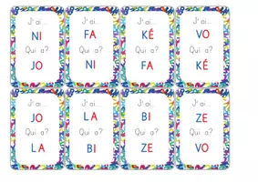 Aperçu - Jeux - J'ai… Qui a? Des syllabes simples - Page 1