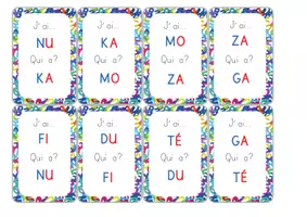 Aperçu - Jeux - J'ai… Qui a? Des syllabes simples - Page 3