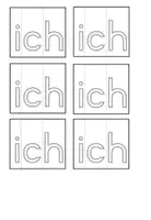 Vorschau - Arbeitsblätter - Lernwörtervorlagen (1. Klasse) nach Marlene Walter Prinzip - Seite 2