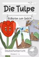 Vorschau - Bildkarten - Die Tulpe | Bildkarten zum Gedicht | Josef Guggenmos - Deckblatt