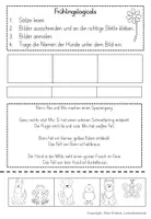 Vorschau - Arbeitsblätter - Hunde Logicals Frühling Deutsch 1.Klasse, 2.Klasse - Seite 2