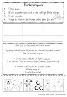 Vorschau - Arbeitsblätter - Hunde Logicals Frühling Deutsch 1.Klasse, 2.Klasse - Seite 3