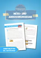 Vorschau - Arbeitsblätter - Technik: Mess- und Anreißwerkzeuge - Deckblatt