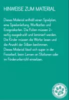 Vorschau - Spiele - Hunde Leserallye Doppelkonsonanten Deutsch 1.Klasse, 2. Klasse - Seite 1