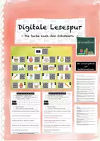 Vorschau - Arbeitsblätter - Digitale Lesespur: Die Suche nach den Ostereiern - Deckblatt