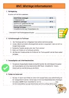 Vorschau - Merkblätter - Vorgaben Wichtige Informationen Biologie BNT - Seite 1