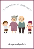 Vista previa - Unidades / Secuencias / Situaciones de Aprendizaje - Cuento y actividades: Leo y Noa pasan un día con los abuelos. - Portada