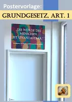 Vorschau - Poster - FREEBIE! Poster: Grundgesetz, Artikel 1 (“Die Würde des Menschen ist unantastbar.“) - Deckblatt