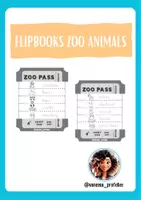 Vista previa - Tarjetas / Manipulativos - Flipbooks Zoo Animals 🇬🇧 - página 1