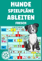 Vorschau - Spiele - Hunde Spiel Ableiten FRESCH e oder ä, eu oder äu Deutsch 2.Klasse, 3.Klasse - Deckblatt