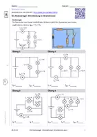 Vorschau - Arbeitsblätter - Die Knotenregel- Stromteilung in Stromkreisen - Deckblatt