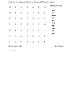 Vorschau - Arbeitsblätter - Englisch/Suchsel/Körperteile (1) mit Wortliste/H5P+PDF+MOODLE+Lösung - Deckblatt
