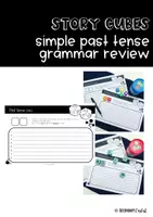 Vorschau - Arbeitsblätter - Story Cubes - Simple Past Tense review - Deckblatt