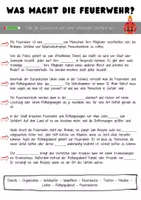 Vorschau - Arbeitsblätter - Feuerwehr: Basics über die Feuerwehr - Deckblatt