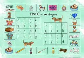 Vorschau - Stationenlernen - Hunde Spielplan Verlängern FRESCH Rechtschreibstrategie Bingo - Seite 3