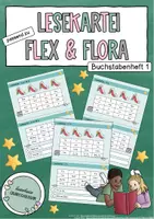Vorschau - Arbeitsblätter - #fetzige55Nr2 - Lesekartei / Leseteppich (passend zum Flex & Flora Buchstabenheft 1 - zweifach differenziert) - Deckblatt