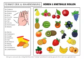 Vorschau - Spiele - Sprachförderung Kindergarten & DAZ - KNETBRETTER "Obst" | Daz Sprachförderung Vorschule Sprachförderung Kita - Seite 2