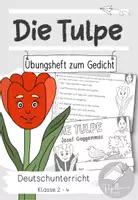 Vorschau - Arbeitsblätter - Die Tulpe - Übungsheft zum Gedicht von Josef Guggenmos - Deckblatt