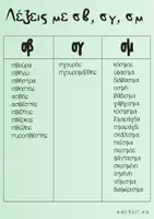 Προεπισκόπηση - Flashcards - Διάκριση σβ, σγ, σμ - Παιχνίδι - Σελίδα 2