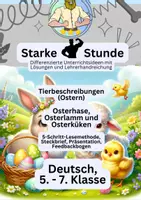 Vorschau - Arbeitsblätter - Tierbeschreibung | Ostern - Deckblatt