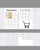 Vorschau - Fördermaterial/Inklusion - Einkaufsliste - Deckblatt
