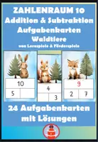 Vorschau - Stationenlernen - Kopfrechnen im ZR 10 - Aufgabenkarten Waldtiere - Deckblatt
